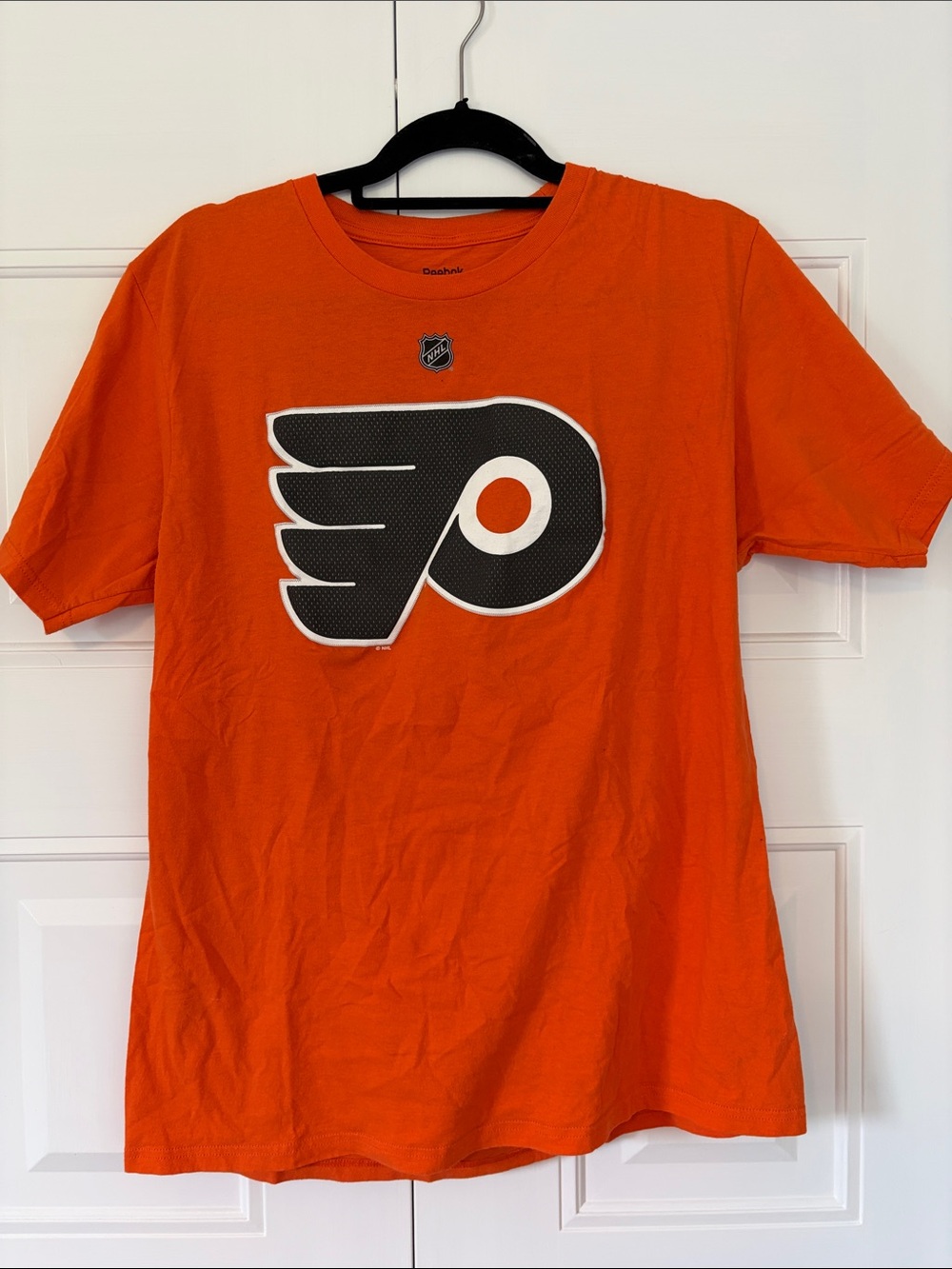 Reebok Orange Philadelphia Flyers Short Sleeve Tee